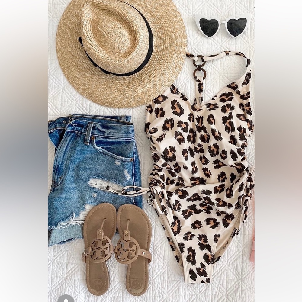 New Kona Sol Swimsuit Animal Print L